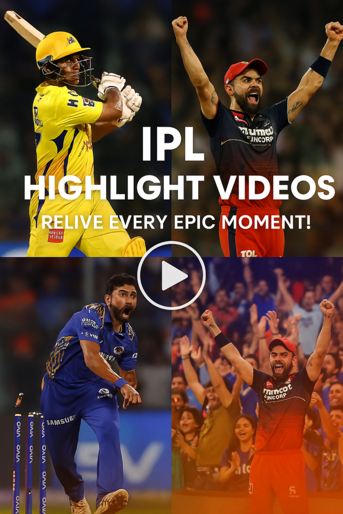 IPL Highlight Videos: The Ultimate Guide for Cricket Fans