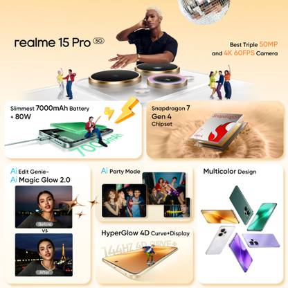 realme 15 Pro 5G (Flowing Silver, 512 GB)
