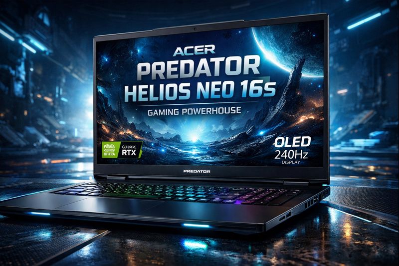 Acer Predator Helios Neo 16S: Premium Slim Gaming Laptop With OLED Power